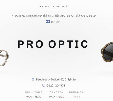 Ofertă - Pro Optic - o gamă completă de ochelari și lentile pentru &icirc;ntreaga familie